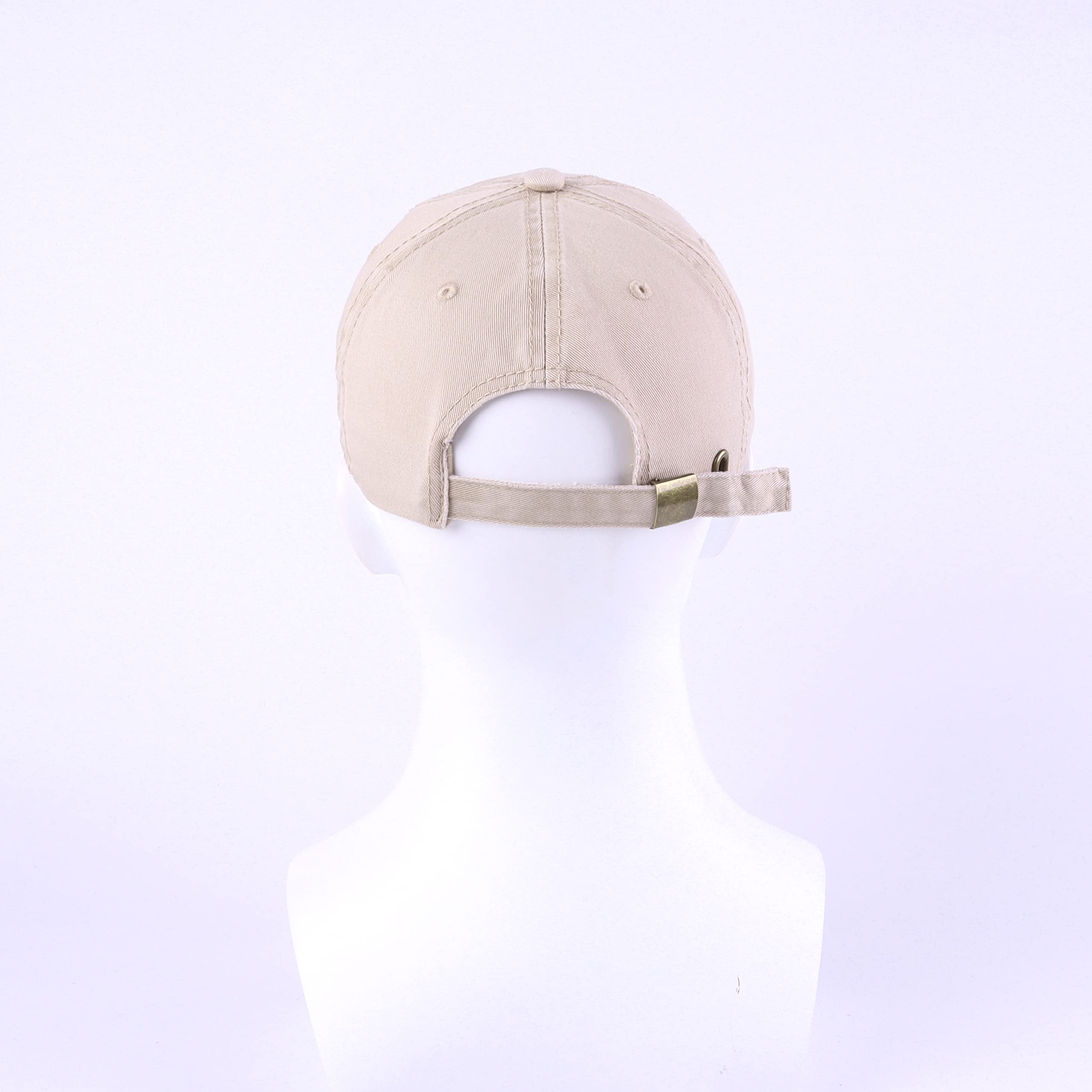 LANGZHEN Unisex Baseball Cap 100% Cotton Fits Men Women Washed Denim Adjustable Dad Hat