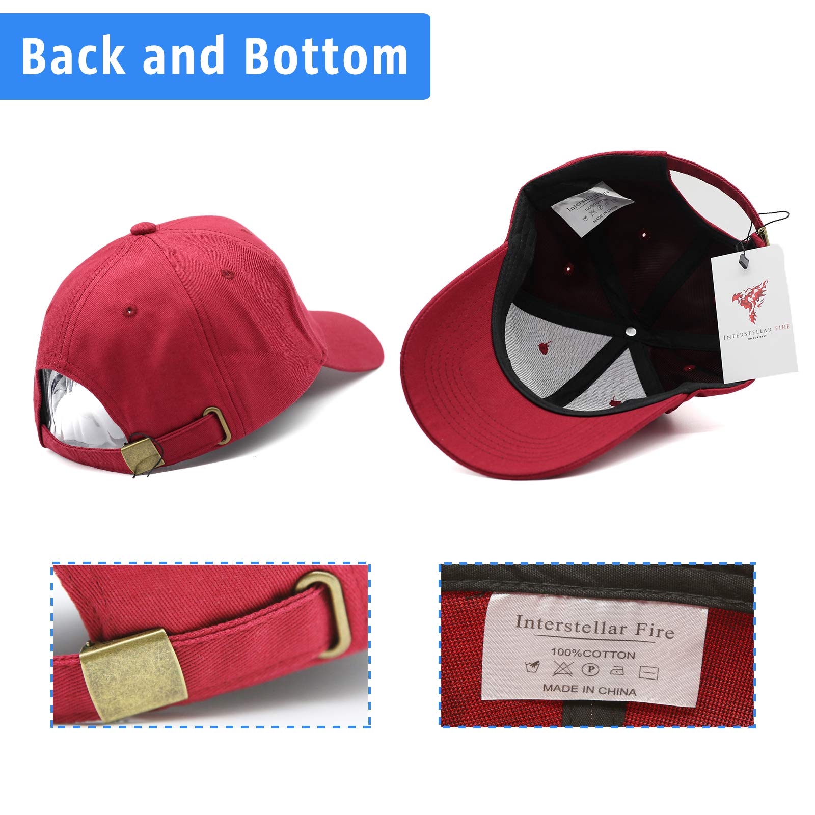 Interstellar Fire Baseball Cap for Men Women - 100% Cotton
