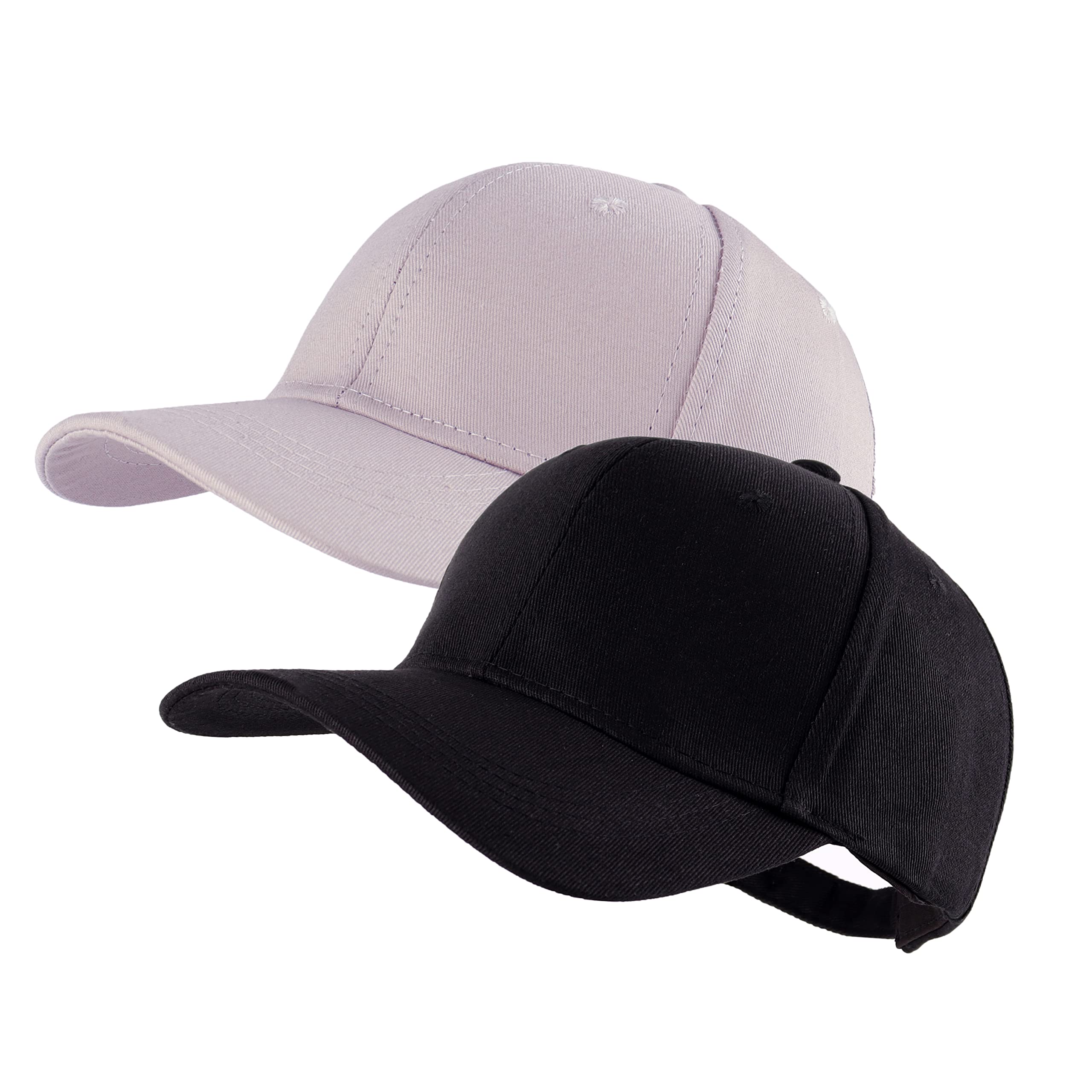 LANGZHEN Unisex Baseball Cap 100% Cotton Fits Men Women Washed Denim Adjustable Dad Hat